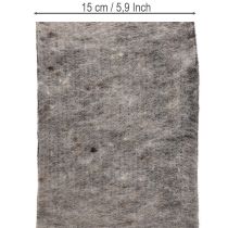 gjenstander Tofarget hengsel til potte i ullfilt, grå/svart, 15 cm x 5 m