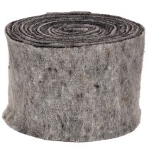 gjenstander Tofarget hengsel til potte i ullfilt, grå/svart, 15 cm x 5 m