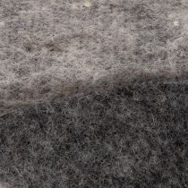 gjenstander Tofarget hengsel til potte i ullfilt, grå/svart, 15 cm x 5 m