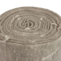gjenstander Filtbånd ullbånd dekorativt stoff grå fjær ullfilt 15cm 5m