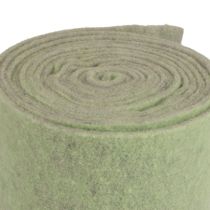 gjenstander Filtbånd ullbånd grågrønt fluffy dekorativt bånd 14cm 5m
