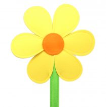 Filt blomst gul 87cm