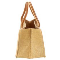 gjenstander Filtveske i raffia-look 50 cm x 25 cm x 25 cm