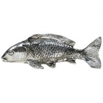 gjenstander Deco fisk antikk sølv 14cm