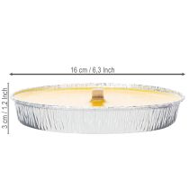 gjenstander Citronella-duftlys mot insekter, flammeskål perfekt for balkonger, terrasser og piknik, 16 cm