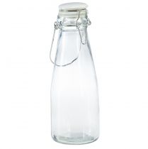Flasker dekorativ glassflaske med kork Ø8cm 24cm