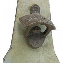 Flaskeåpner vintage metalldekor med oppsamlingsbeholder H41cm