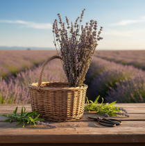 gjenstander Tørket lavendel, duftende tørkede blomster, 35–40 cm, 100 g