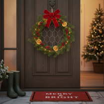 gjenstander Dekorative opphengsringer i metall av raffia, Ø20 cm, 4 stk., bohemsk veggdekorasjon, vindusdekorasjon