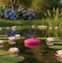 gjenstander Flytende lyshøydepunkt for festlig borddekorasjon av alle slag, 8 cm, 8 stk.