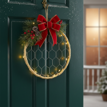 gjenstander Dekorative opphengsringer i metall av raffia, Ø20 cm, 4 stk., bohemsk veggdekorasjon, vindusdekorasjon