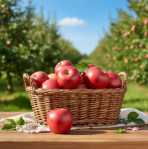 gjenstander Dekorativ eple rød kunstig frukt Real Touch 9cm