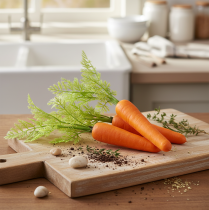 gjenstander Dekorative gulrøtter kunstige grønnsaker L30cm 3 stk