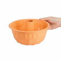 gjenstander Dekorativ bakeform i metall, oransje, Ø23 cm, H12 cm