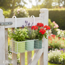 gjenstander Hengende blomsterpotte, balkongdekorasjon, kjøkkendekorasjon, L26 cm