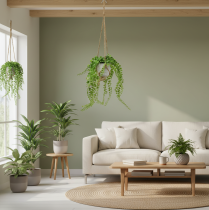 gjenstander Kunstige potteplanter sukkulent hengende kurv 46cm