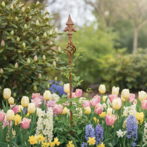 gjenstander Hagestolpe espalier for hagedekorasjon med dekorativt element 115 cm