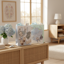 gjenstander Gavepose til babygutt - Ideell for babygaver ved fødsel - 23 cm - 2 stk.