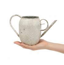 gjenstander Vintage metallpotte/vannkanne, antikk hagedekorasjon, 32x10,5x18cm