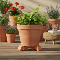 gjenstander Blomsterpotteføtter, avstandsstykker for blomsterpotter, 7 cm, 3 stk.