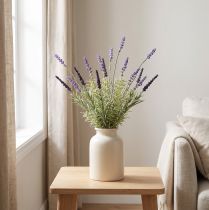 gjenstander Lavendel dekorasjon Kunstig haug med kunstige planter Lilla 36cm