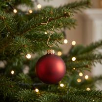 gjenstander Gylne dekorasjonskroker ballhengere - elegante kleshengere til julekuler og festpynt - 50 stk.