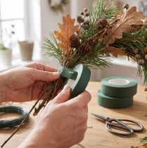 gjenstander Floral Tape Blomsterbånd Innpakningstape Grønn 25mm 6 stk