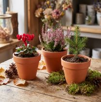 gjenstander Leirblomsterpotte Ø9 cm høy 8 cm 10 stk