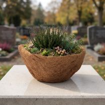 gjenstander Blomsterbolle rund, naturfiberskål, kokosplanteskål ca 30cm
