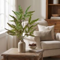 gjenstander Kunstig bregne kunstig plante bregneblader grønne 44cm
