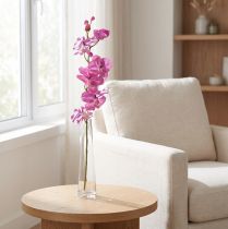 gjenstander Orchid Phalaenopsis kunstig 6 blomster lilla 70cm