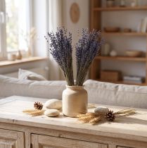 gjenstander Lavendel tørkede blomsterdekorasjon Naturlig 100g 40cm 100g × 2stk