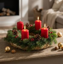 gjenstander Stråkrans 20/4 cm, sett med 10 - kransemner til advent, allehelgensdag og dekorasjon