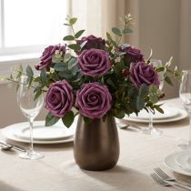 gjenstander Skumroser Ø7,5cm Mauve 18 stk