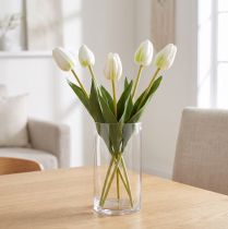 gjenstander Dekorative kunstige tulipanblomster for stilig interiørdesign, 40 cm, 5 stk.