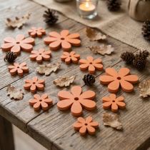 gjenstander Spreddekor treblomster blomstrer appelsin sommer Ø2–6cm 20 stk