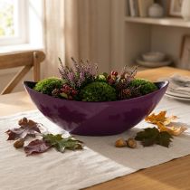 gjenstander Plantebåt dekorativ bolle lilla 38,5cm×12,5cm×13cm