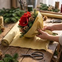 gjenstander Florist Crepe Paper Gold 50x250cm