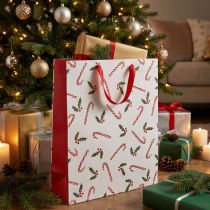 gjenstander Papirpose gavepose candy canes 26×10×32cm 2stk
