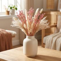 gjenstander Karriurt Immortelle Kunstrosa L28cm 12 stk 1 haug
