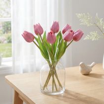 gjenstander Blomsterdekorasjon Tulipaner Kunstige Blomster Lilla 20cm 6 Stk
