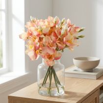 gjenstander Dekorativ blomstrende gren peruansk lilje for tidløse arrangementer, 33 cm, 6 stk.
