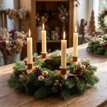 gjenstander Lysestakelys adventsstjerne brun Ø9,5cm 4stk