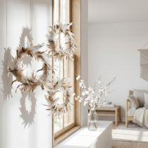 gjenstander Fjærkrans deco fjær natur vindusdekor Ø20cm 3stk