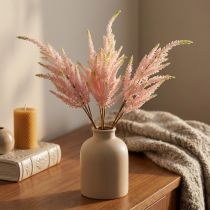 gjenstander Astilbene rosa kunstige planter 47/60 cm haug med 3