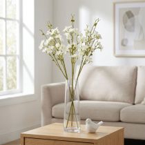 gjenstander Kirsebærblomstgrener Kunstige kirsebærblomster hvite 75cm 3 stk.