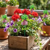 gjenstander Planteplugger frosker dekorative blomsterplugger 24cm 16 stk