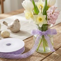 gjenstander Blondebånd lilla dekorativt bånd Blomst Vår B18mm L20m