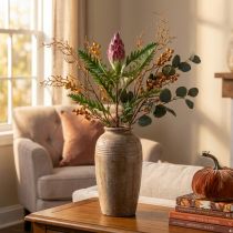 gjenstander Artisjokk Artisjokk Rosa Kunstige Planter Deco Høst H68cm