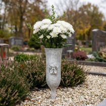gjenstander Gravvase polyresin englemotiv vase for plugging i H29cm